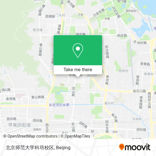 北京师范大学科培校区 map