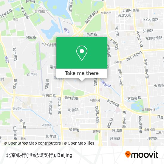 北京银行(世纪城支行) map