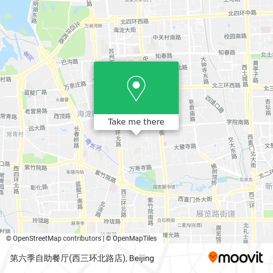 第六季自助餐厅(西三环北路店) map