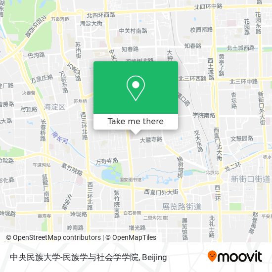 中央民族大学-民族学与社会学学院 map