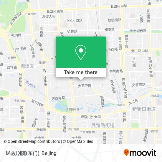 民族剧院(东门) map