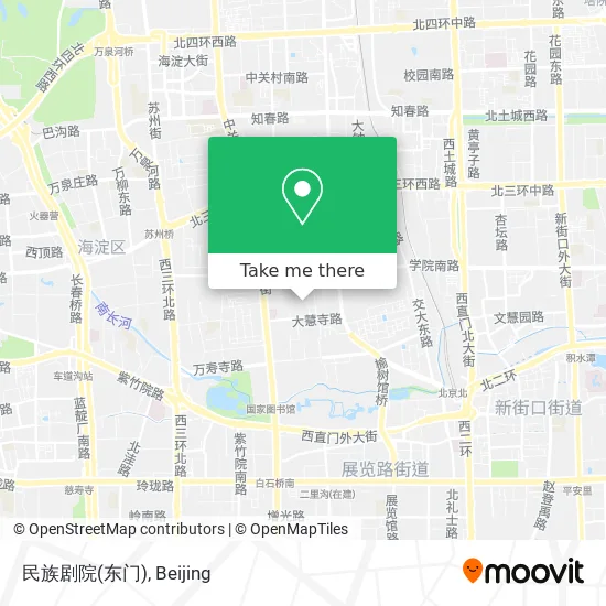 民族剧院(东门) map