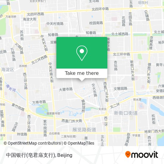 中国银行(皂君庙支行) map
