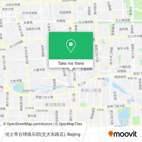 优士帝台球俱乐部(交大东路店) map