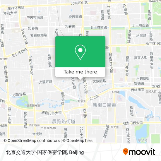 北京交通大学-国家保密学院 map