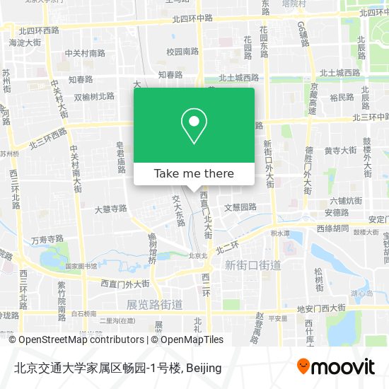北京交通大学家属区畅园-1号楼 map