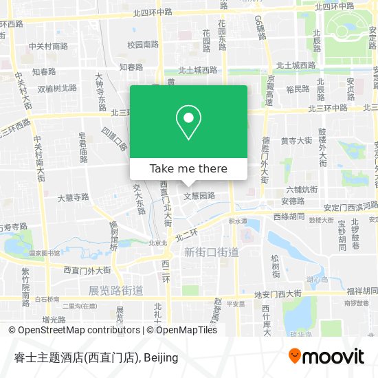 睿士主题酒店(西直门店) map