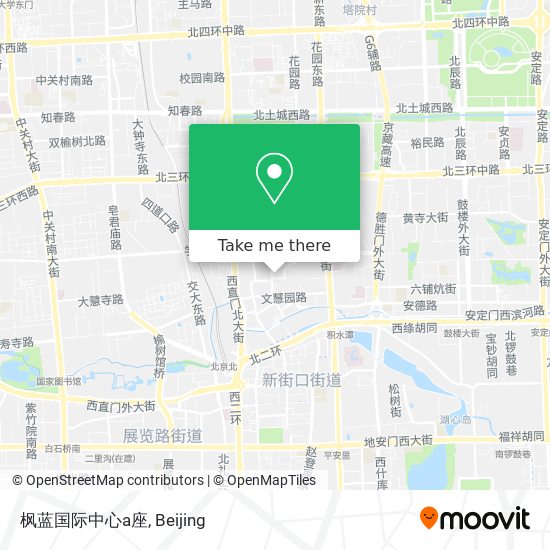 枫蓝国际中心a座 map