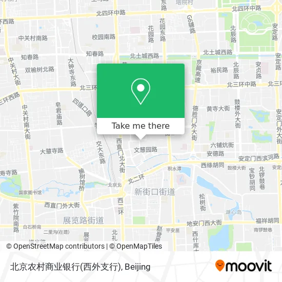 北京农村商业银行(西外支行) map