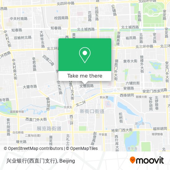 兴业银行(西直门支行) map