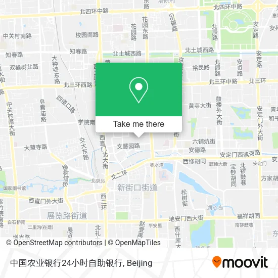 中国农业银行24小时自助银行 map