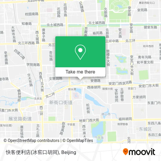 快客便利店(冰窖口胡同) map