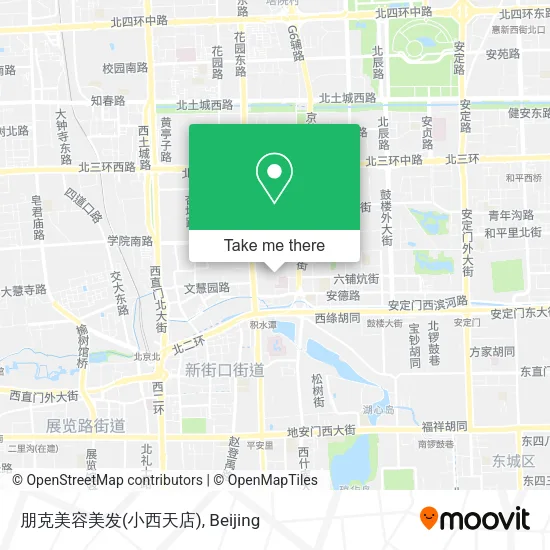 朋克美容美发(小西天店) map