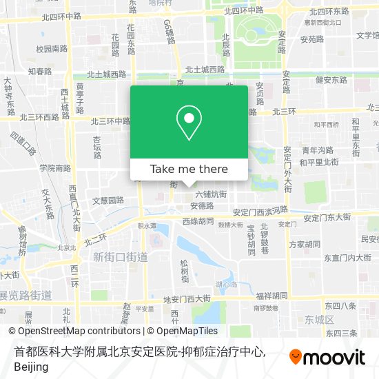 首都医科大学附属北京安定医院-抑郁症治疗中心 map