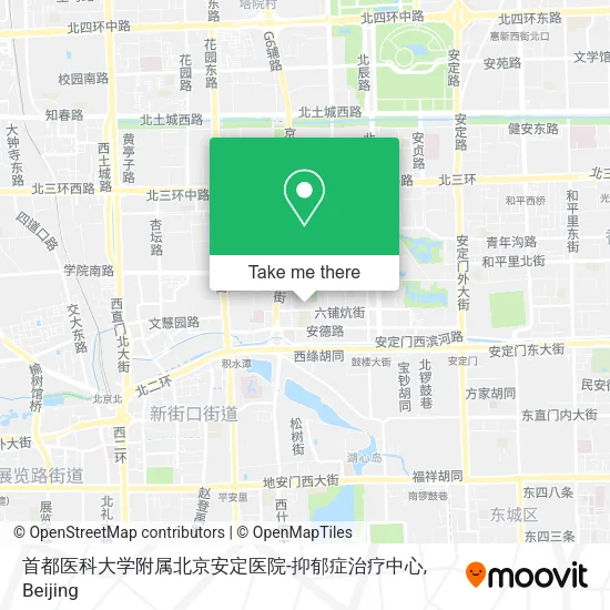 首都医科大学附属北京安定医院-抑郁症治疗中心 map