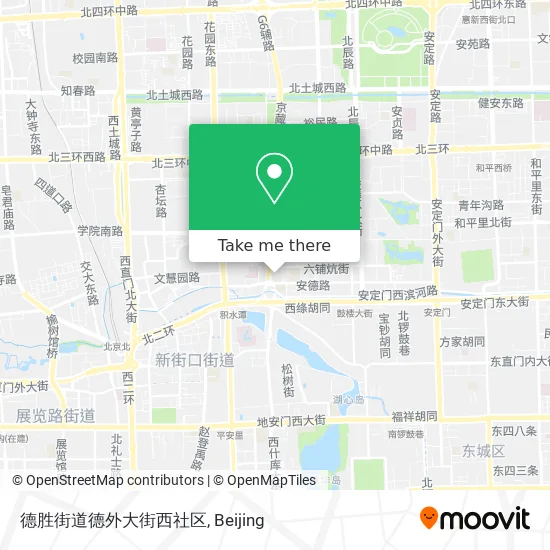 德胜街道德外大街西社区 map