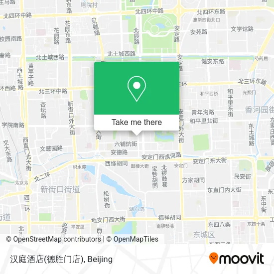 汉庭酒店(德胜门店) map