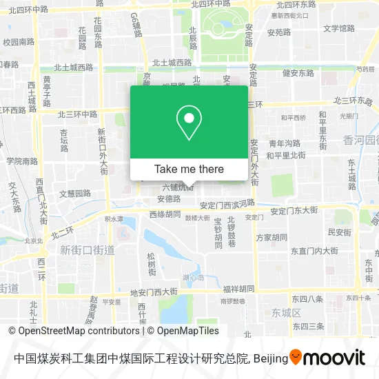 中国煤炭科工集团中煤国际工程设计研究总院 map