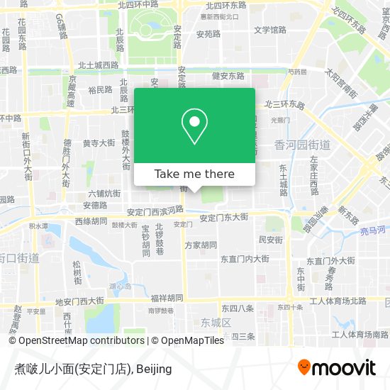 煮啵儿小面(安定门店) map