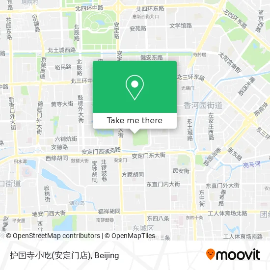 护国寺小吃(安定门店) map