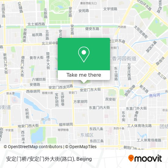 安定门桥/安定门外大街(路口) map