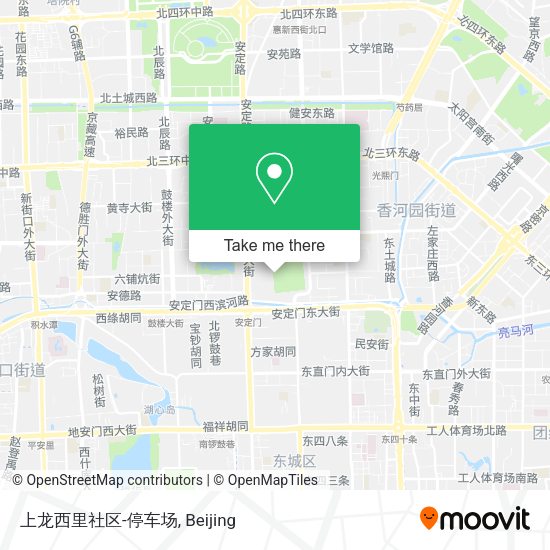 上龙西里社区-停车场 map