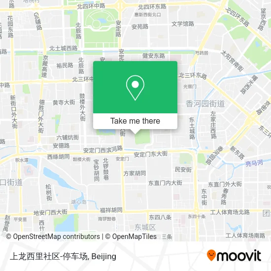 上龙西里社区-停车场 map