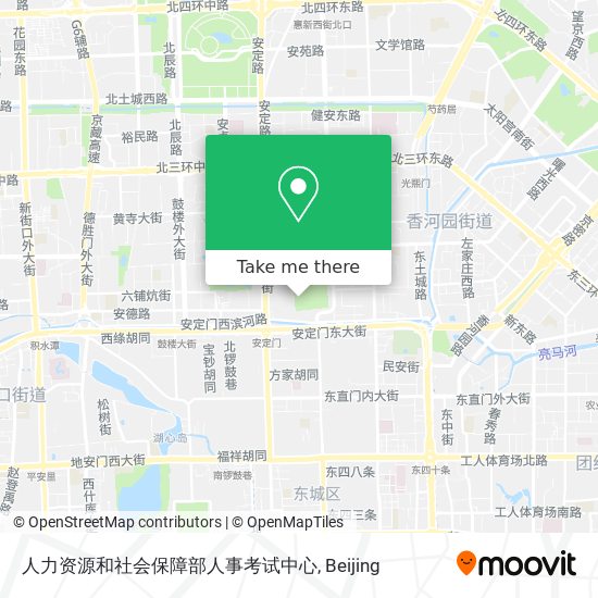人力资源和社会保障部人事考试中心 map