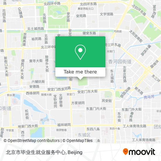 北京市毕业生就业服务中心 map