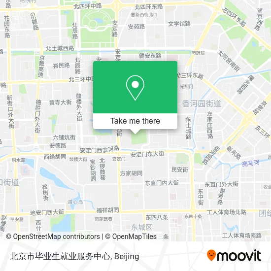 北京市毕业生就业服务中心 map