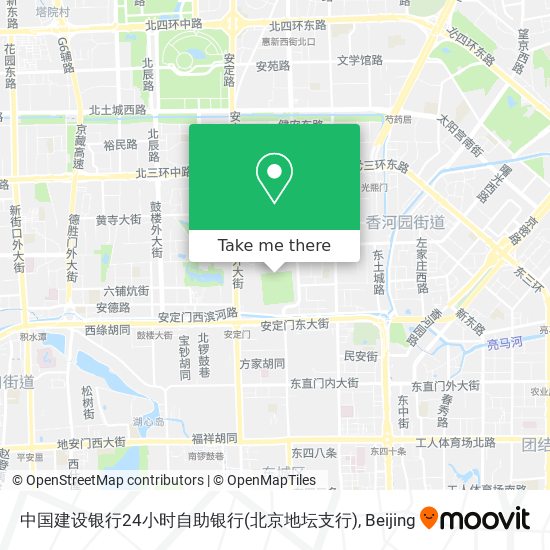 中国建设银行24小时自助银行(北京地坛支行) map