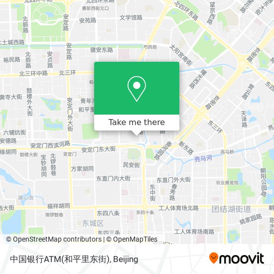 中国银行ATM(和平里东街) map
