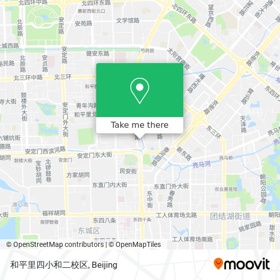 和平里四小和二校区 map
