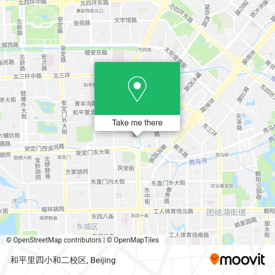 和平里四小和二校区 map