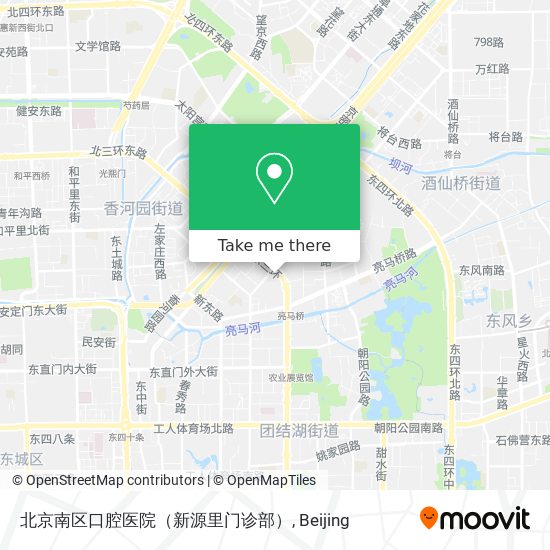 北京南区口腔医院（新源里门诊部） map