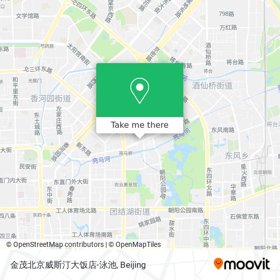 金茂北京威斯汀大饭店-泳池 map
