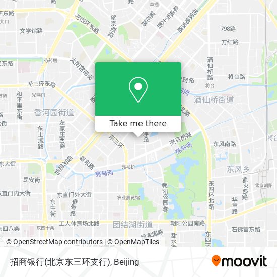 招商银行(北京东三环支行) map