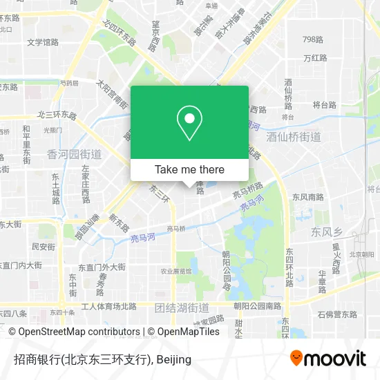招商银行(北京东三环支行) map