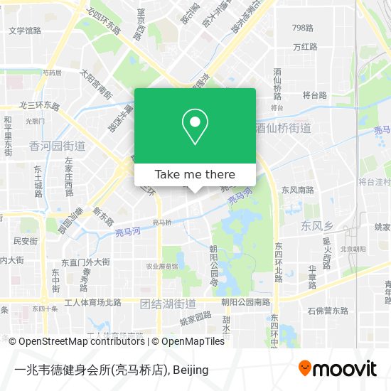 一兆韦德健身会所(亮马桥店) map