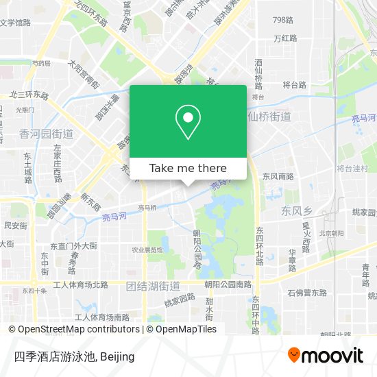 四季酒店游泳池 map