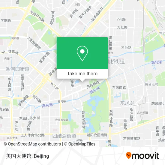 美国大使馆 map