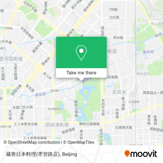 藏善日本料理(枣营路店) map