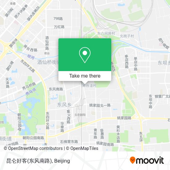 昆仑好客(东风南路) map