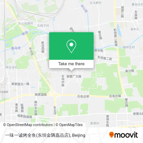 一味一诚烤全鱼(东坝金隅嘉品店) map
