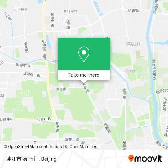 坤江市场-南门 map