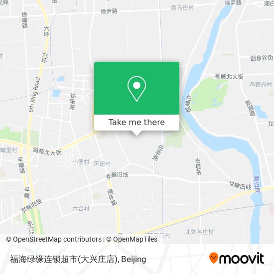 福海绿缘连锁超市(大兴庄店) map