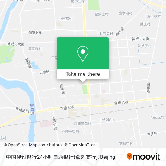 中国建设银行24小时自助银行(燕郊支行) map