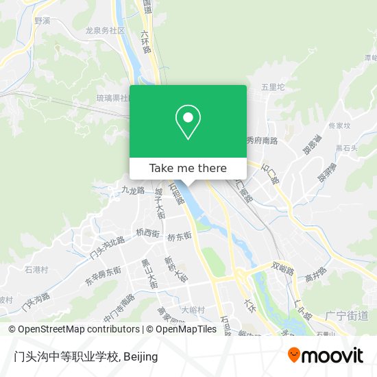 门头沟中等职业学校 map
