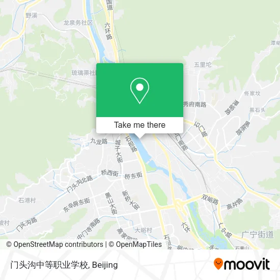 门头沟中等职业学校 map