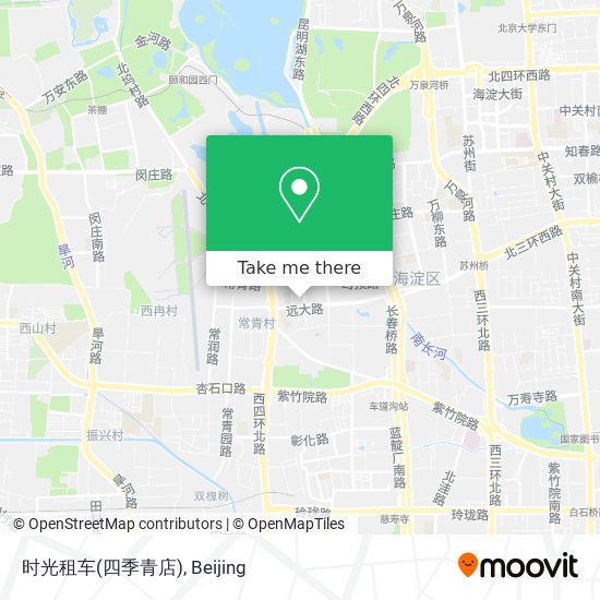 时光租车(四季青店) map